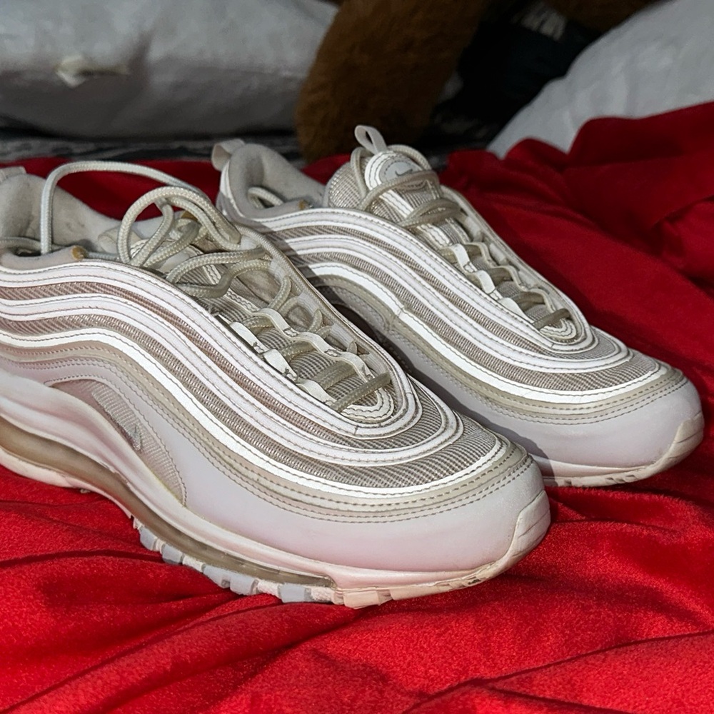 Stylish Cream and White Sneakers